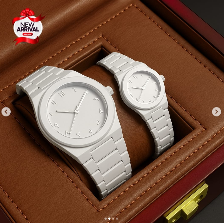 2 Pcs Black Aura Couple watch